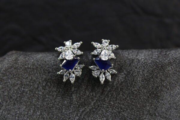 Silver plated AD Earrings - Image 2