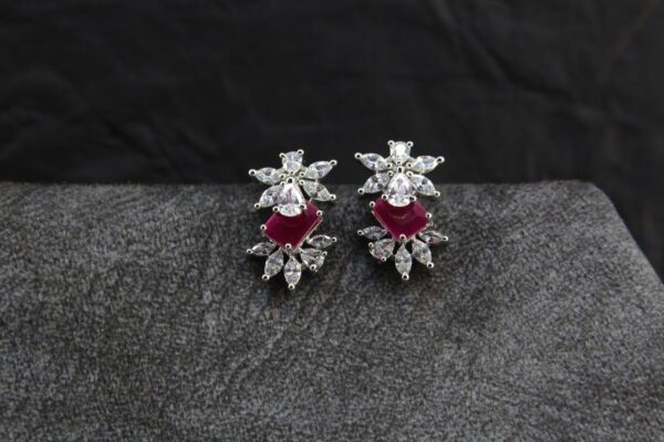 Silver plated AD Earrings