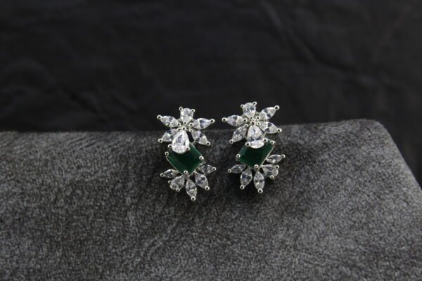Silver plated AD Earrings - Image 3