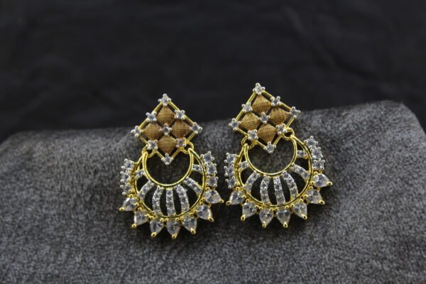 Gold plated AD Earrings - Image 2