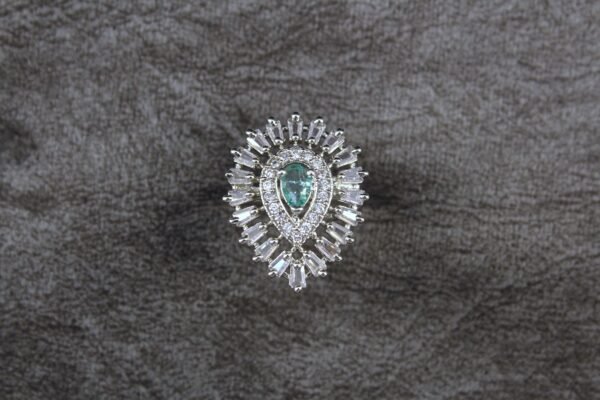 Silver plated AD Ring for Girls and Womens