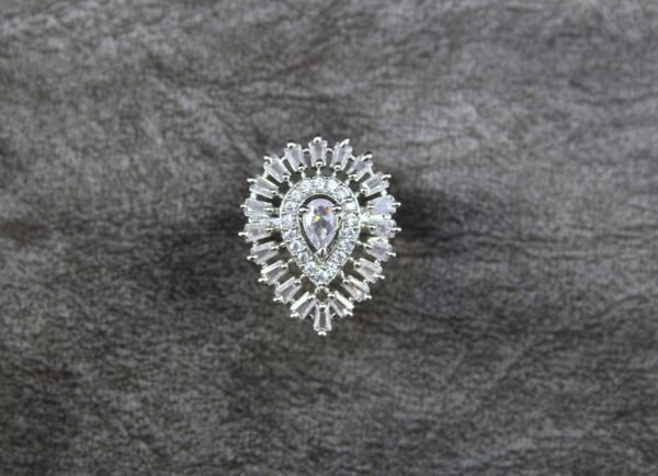 Silver plated AD Ring for Girls and Womens - Image 2
