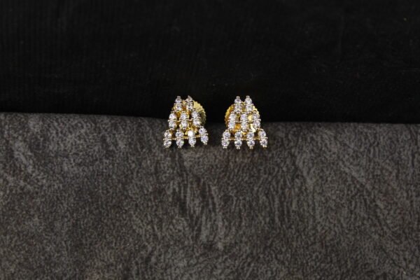 Gold plated AD pendant with Earrings - Image 2