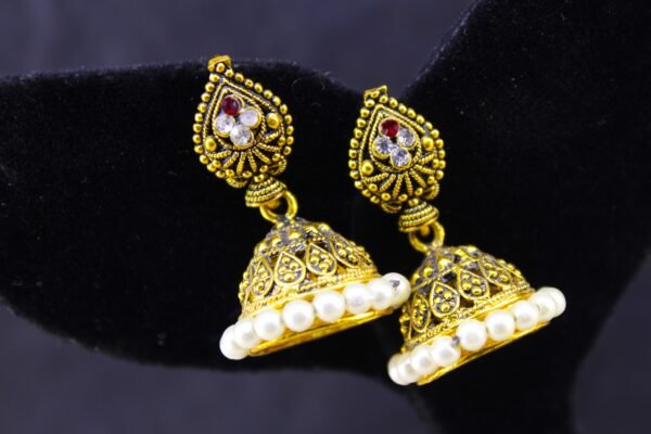Gold plated Jhumki Earrings